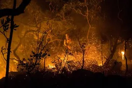 Imagem ilustrativa da imagem Incêndio na Chapada dos Veadeiros já é considerado o maior da história, diz ICMB