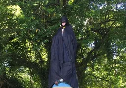 Imagem ilustrativa da imagem Imagem de Nossa Senhora da Conceição amanhece com máscara e capa de Batman