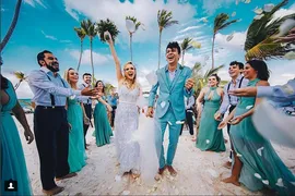 Imagem ilustrativa da imagem Júlio Cocielo e Tatá Estanieck se casam em Punta Cana