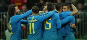 Imagem ilustrativa da imagem Brasil faz 3 a 0 no segundo tempo e bate a Rússia em Moscou