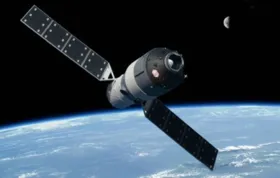 Imagem ilustrativa da imagem Estação espacial da China cairá na Terra em breve