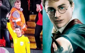 Imagem ilustrativa da imagem Banderinha de auxiliar quebra e internautas comparam situação com cenas de Harry Potter