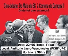 Imagem ilustrativa da imagem Terça: Cine-debate: Do Maio de 68 à Comuna do Campus II