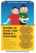 Imagem ilustrativa da imagem Encontro com Mônica e Cebolinha agita visitantes do Shopping Cerrado
