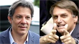 Imagem ilustrativa da imagem Bolsonaro e Haddad trocam farpas no Twitter