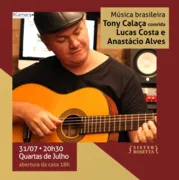 Imagem ilustrativa da imagem Cantor Tony Calaça toca música brasileira no Siste Rosetta
