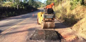 Imagem ilustrativa da imagem Trecho crítico da GO-070, entre Goiás e Itapirapuã, começa a receber reparos