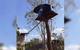 Imagem ilustrativa da imagem Calor de 41°C faz caixa d'água derreter em Aragarças, segundo o morador