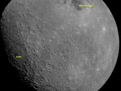 Imagem ilustrativa da imagem Sonda indiana pousará no polo sul da Lua nesta sexta (6/9)