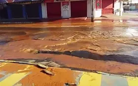 Imagem ilustrativa da imagem Rompimento de adutora deixa 31 bairros de Aparecida de Goiânia sem água
