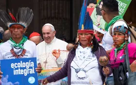 Imagem ilustrativa da imagem O Papa Francisco fala no Sínodo dos Bispos sobre a Amazônia e índios