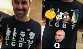 Imagem ilustrativa da imagem As reações à camiseta ‘LGBT’ de Eduardo Bolsonaro