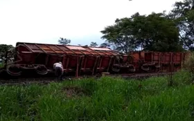 Imagem ilustrativa da imagem Trem carregado com minério tomba em ferrovia