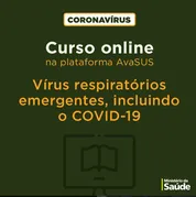 Imagem ilustrativa da imagem Ministério da Saúde disponibiliza curso online sobre prevenção contra coronavírus