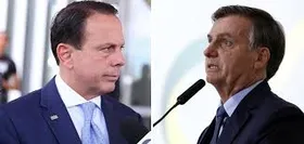 Imagem ilustrativa da imagem Bolsonaro e Doria trocam acusações polêmicas em vídeoconferência