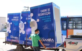 Imagem ilustrativa da imagem Prefeitura de Goianira instala cabines de desinfecção