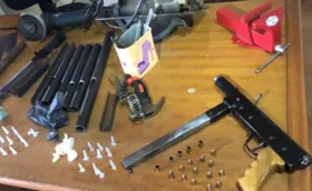 Imagem ilustrativa da imagem PM desmantela fábrica clandestina de armas em Orizona