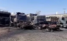 Imagem ilustrativa da imagem 100 caminhões foram destruídos por incêndio em Aparecida de Goiânia