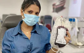 Imagem ilustrativa da imagem EX-BBB Gyselle Soares realiza doação de sangue