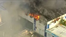 Imagem ilustrativa da imagem Hospital incendiado já havia passado por análise dos bombeiros em 2019