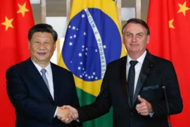 Imagem ilustrativa da imagem Na cúpula dos Brics, Bolsonaro faz críticas ao sistema político chinês