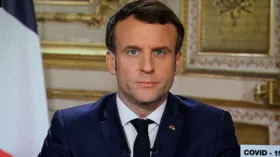 Imagem ilustrativa da imagem Na França, presidente Emmanuel Macron tem teste positivo para covid-19