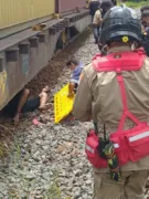 Imagem ilustrativa da imagem Homem é atropelado por trem em Barra Mansa e sofre leves lesões