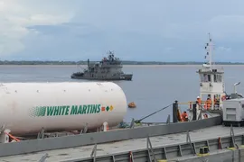 Imagem ilustrativa da imagem Tanque com 90 mil metros cúbicos de oxigênio chega a Manaus