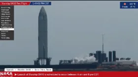 Imagem ilustrativa da imagem Assista ao teste de lançamento do novo foguete da SpaceX