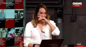 Imagem ilustrativa da imagem Ao vivo, Maria Beltrão interrompe programa da GloboNews após chorar com caso Henry
