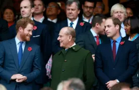 Imagem ilustrativa da imagem Harry e William se encontram no velório do príncipe Philip após entrevista polêmica