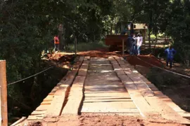 Imagem ilustrativa da imagem Prefeitura de Senador Canedo reconstrói ponte que liga ao Município de Caldazinha
