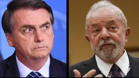 Imagem ilustrativa da imagem Segundo pesquisa, Lula cresce e empata com Bolsonaro no segundo turno