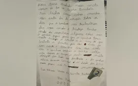 Imagem ilustrativa da imagem Filho escreve carta para o pai PM e pede que ele tome cuidado nas buscas por Lázaro Barbosa