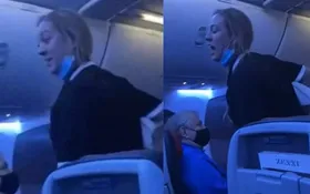 Imagem ilustrativa da imagem Mulher é expulsa de voo após se recusar a usar máscara e gritar frases homofóbicas; assista