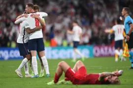 Imagem ilustrativa da imagem Inglaterra bate a Dinamarca na prorrogação e vai à final da Euro pela primeira vez