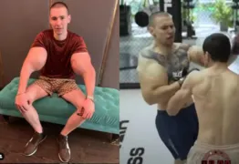 Imagem ilustrativa da imagem Vídeo: Conhecido como 'Popeye Russo', bíceps de ludator explode durante luta de MMA
