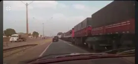Imagem ilustrativa da imagem Trechos de rodovias em Goiás seguem com protestos de caminhoneiros