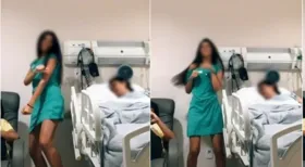 Imagem ilustrativa da imagem Jovem é detonada após viralizar vídeo fazendo Tik Tok ao lado da mãe com câncer