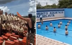 Imagem ilustrativa da imagem MP apura vídeo de estudantes que carregaram telhas em colégio militar de Goiás