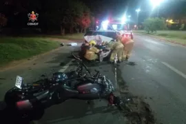 Imagem ilustrativa da imagem Motociclista morre em acidente com carro na DF-005