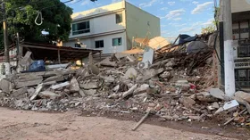 Imagem ilustrativa da imagem Desabamento de prédio no Espirito Santo tem apenas uma sobrevivente