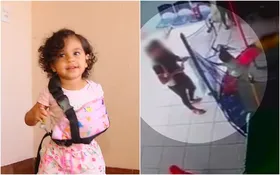 Imagem ilustrativa da imagem Bebê quebra a clavícula após cair de brinquedo em escola