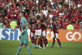 Imagem ilustrativa da imagem Flamengo controla o jogo e vence o Goiás