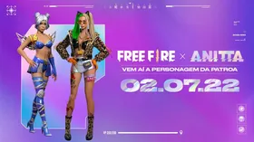 Imagem ilustrativa da imagem Free Fire: Personagem da Anitta tem habilidades reveladas, confira