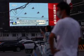 Imagem ilustrativa da imagem China inicia exercícios militares nos arredores de Taiwan
