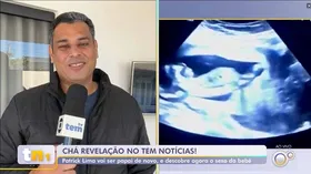Imagem ilustrativa da imagem Repórter da Globo descobre ao vivo que será pai de um menino