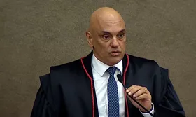 Imagem ilustrativa da imagem Moraes durante sua posse no TSE: 'Constituição não permite discurso de ódio'