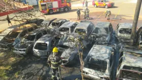 Imagem ilustrativa da imagem Depósito de veículos é atingido por fogo