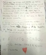 Imagem ilustrativa da imagem Menina de 9 anos escreve carta denunciando que foi estuprada pelo pai e avô